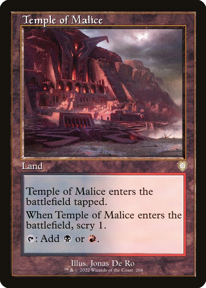 Temple of Malice 208/40 (Commander: The Brothers' War)  | Good Games Adelaide SA