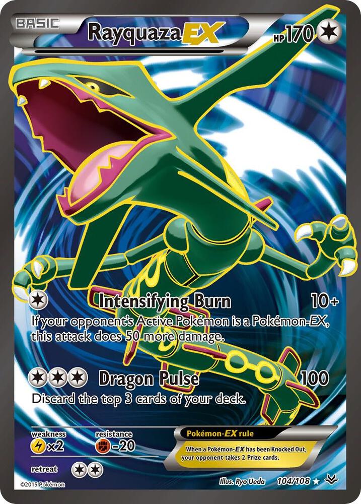 Rayquaza EX Full Art 104/108 (XY - Roaring Skies)  - Holofoil | Good Games Adelaide SA