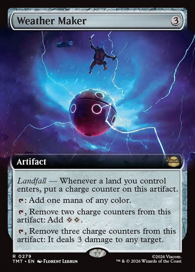 Weather Maker Extended Art 279 (Teenage Mutant Ninja Turtles)  - Foil | Good Games Adelaide SA