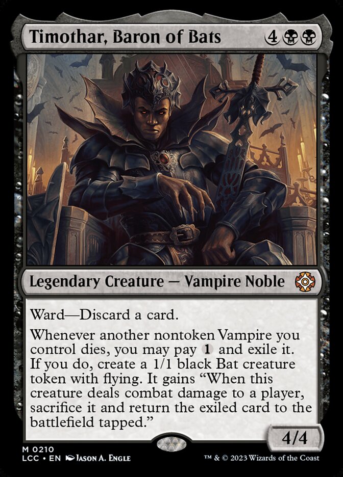 Timothar, Baron of Bats 210 (Commander: The Lost Caverns of Ixalan)  | Good Games Adelaide SA