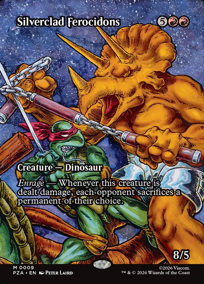 Silverclad Ferocidons 9 (Teenage Mutant Ninja Turtles Source Material)  - Foil | Good Games Adelaide SA
