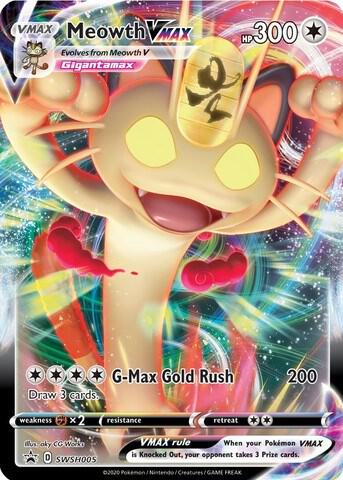 Meowth VMAX SWSH005 (SWSH: Sword & Shield Promo Cards)  - Holofoil | Good Games Adelaide SA
