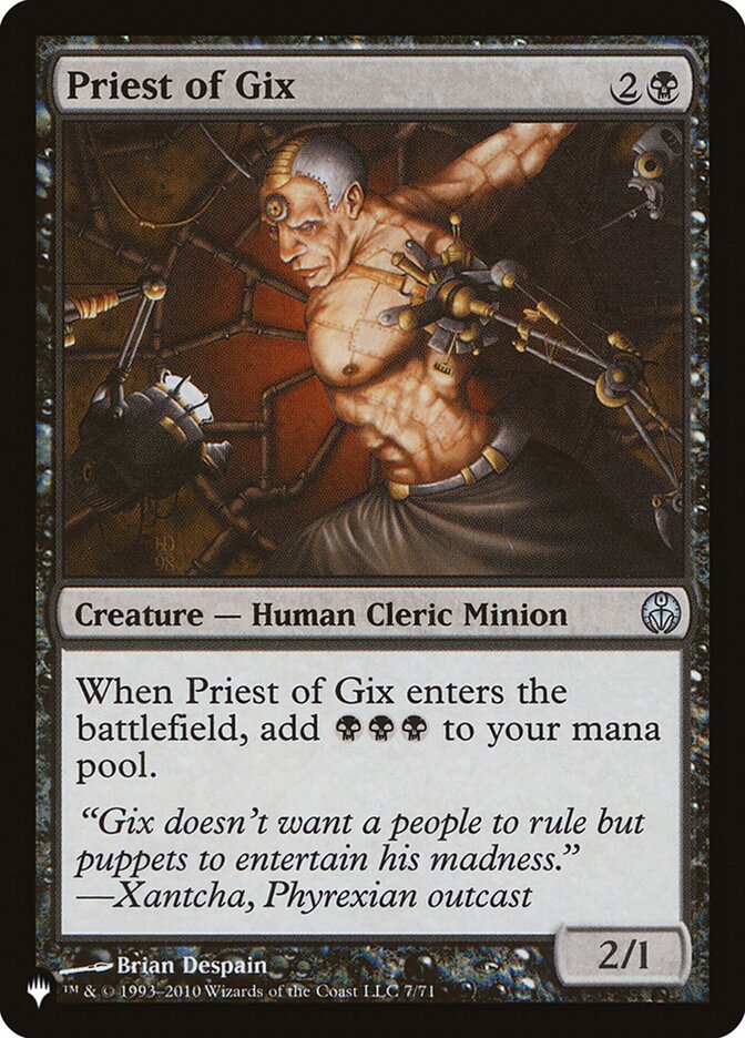 Priest of Gix Jul-71 (The List Reprints)  | Good Games Adelaide SA