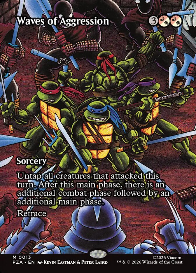 Waves of Aggression 13 (Teenage Mutant Ninja Turtles Source Material)  - Foil | Good Games Adelaide SA