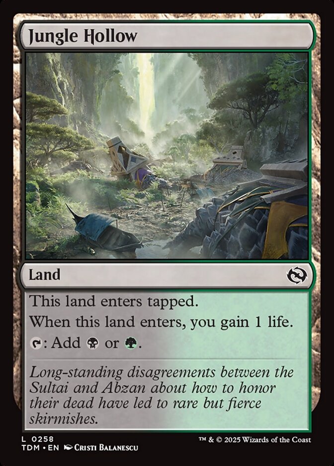 Jungle Hollow 258 (Tarkir: Dragonstorm)  - Foil | Good Games Adelaide SA