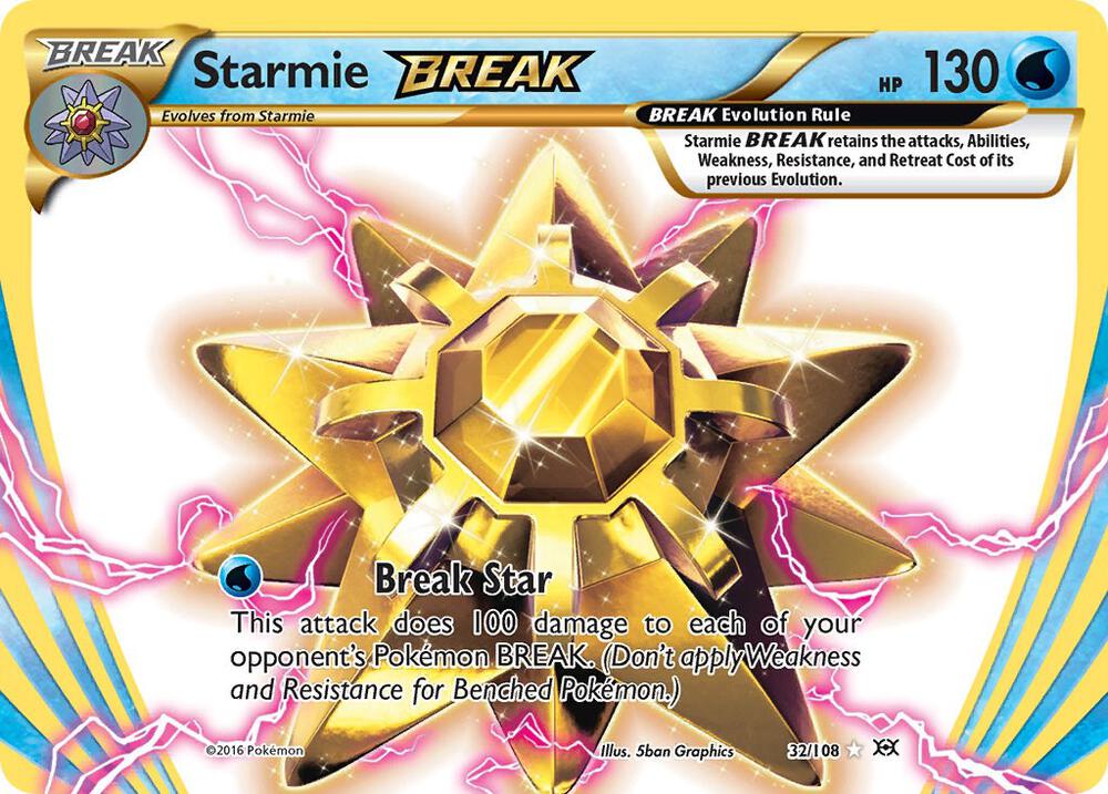 Starmie BREAK 32/108 (XY - Evolutions)  - Holofoil | Good Games Adelaide SA