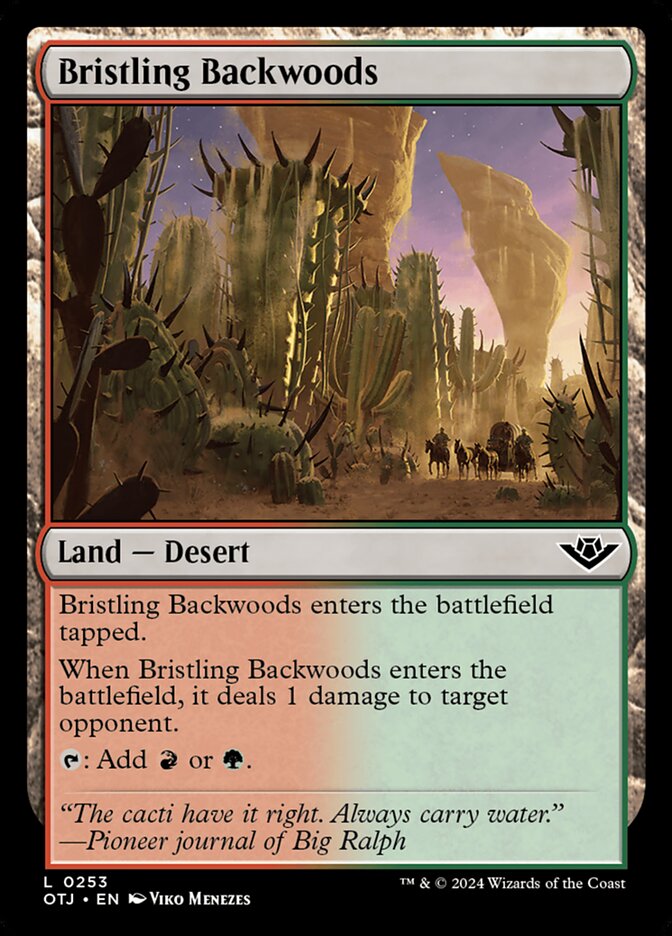 Bristling Backwoods 253 (Outlaws of Thunder Junction)  - Foil | Good Games Adelaide SA