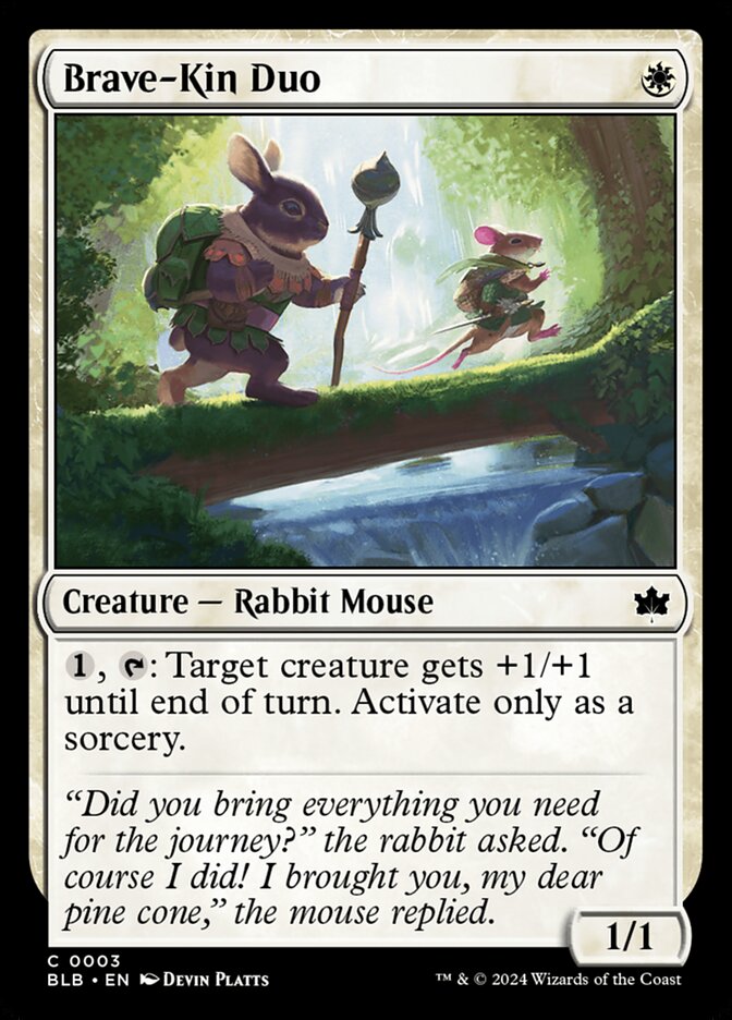 Brave-Kin Duo 3 (Bloomburrow)  - Foil | Good Games Adelaide SA