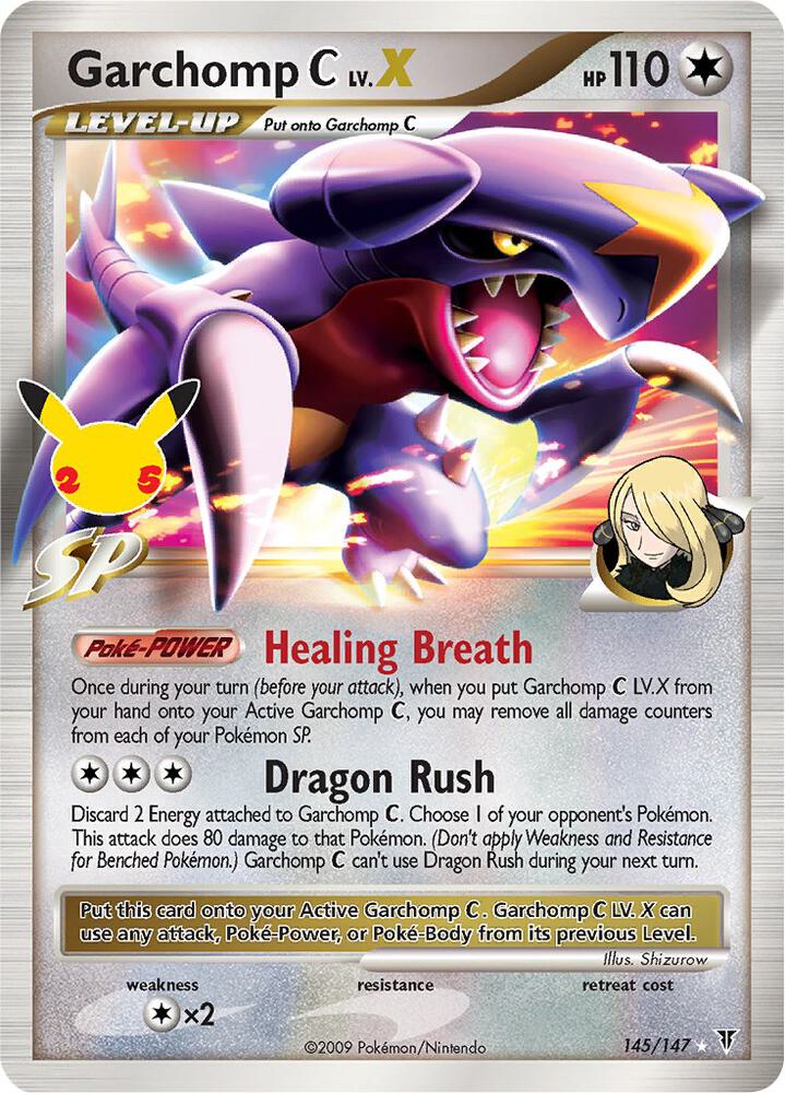 Garchomp C LVX 145/147 (Celebrations: Classic Collection)  - Holofoil | Good Games Adelaide SA