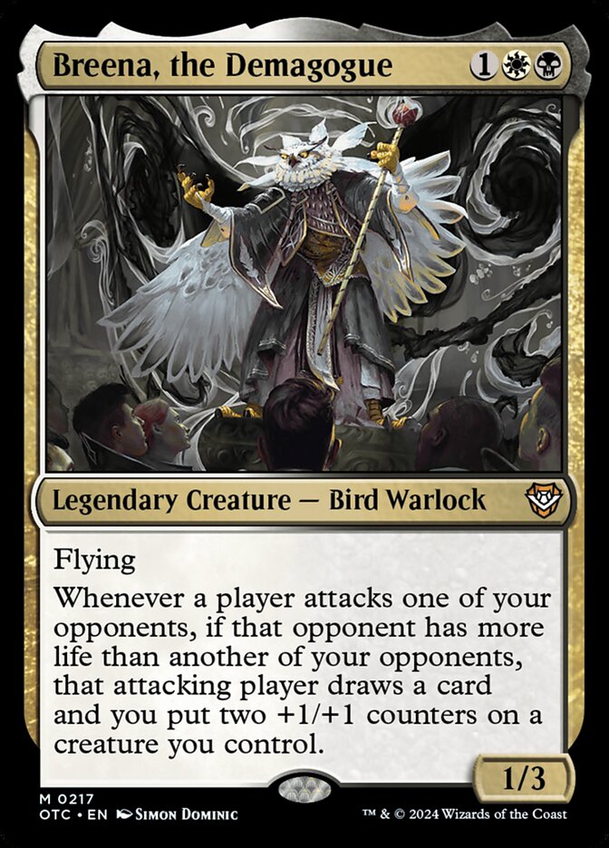 Breena, the Demagogue 217 (Commander: Outlaws of Thunder Junction)  | Good Games Adelaide SA
