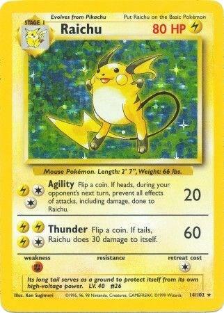 Raichu 014/102 (Base Set)  - Holofoil | Good Games Adelaide SA