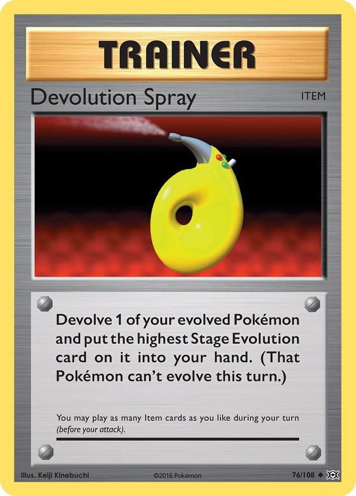 Devolution Spray 76/108 (XY - Evolutions)  | Good Games Adelaide SA