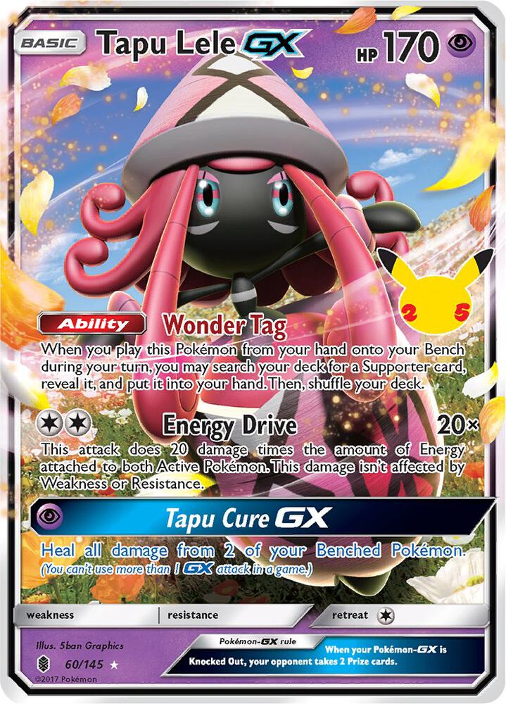 Tapu Lele GX 60/145 (Celebrations: Classic Collection)  - Holofoil | Good Games Adelaide SA