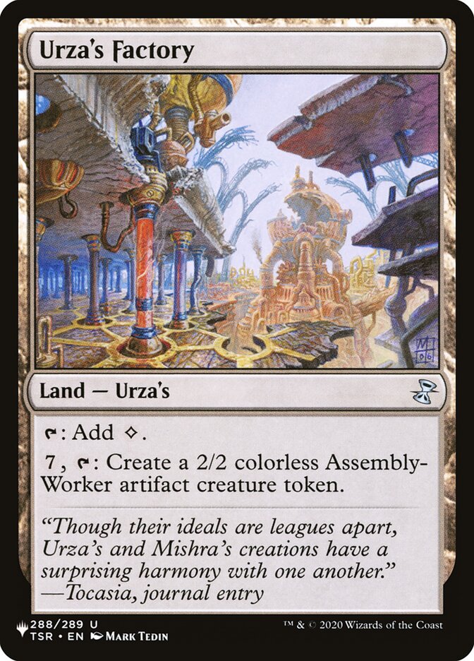 Urzas Factory 288/289 (The List Reprints)  | Good Games Adelaide SA