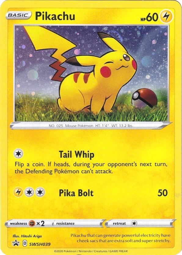 Pikachu SWSH039 (SWSH: Sword & Shield Promo Cards)  - Holofoil | Good Games Adelaide SA