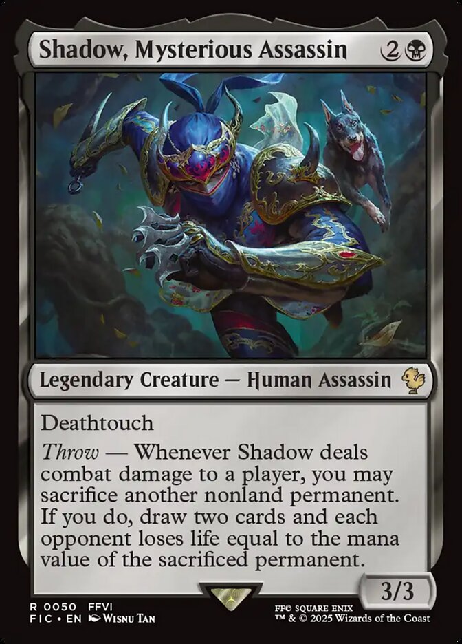 Shadow, Mysterious Assassin 50 (Commander: FINAL FANTASY)  | Good Games Adelaide SA