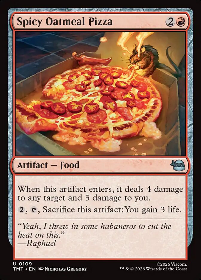 Spicy Oatmeal Pizza 109 (Teenage Mutant Ninja Turtles)  | Good Games Adelaide SA