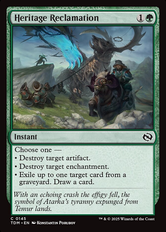 Heritage Reclamation 145 (Tarkir: Dragonstorm)  - Foil | Good Games Adelaide SA