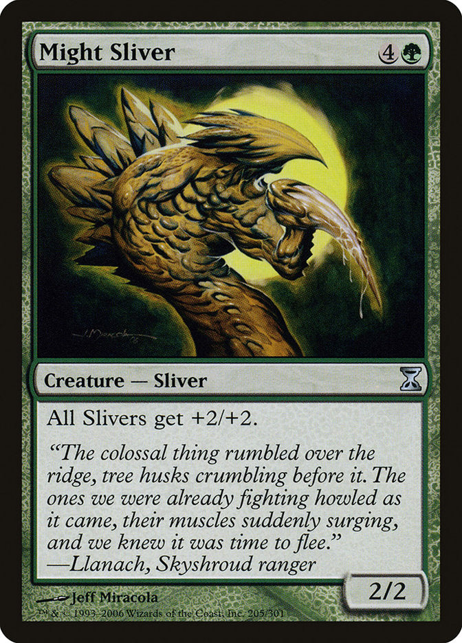 Might Sliver 205 (Time Spiral)  - Foil | Good Games Adelaide SA