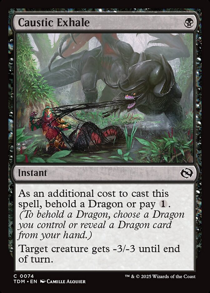 Caustic Exhale 74 (Tarkir: Dragonstorm)  - Foil | Good Games Adelaide SA