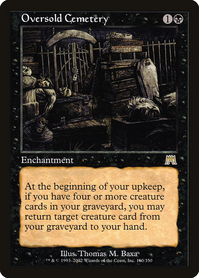 Oversold Cemetery 160 (Onslaught)  - Foil | Good Games Adelaide SA