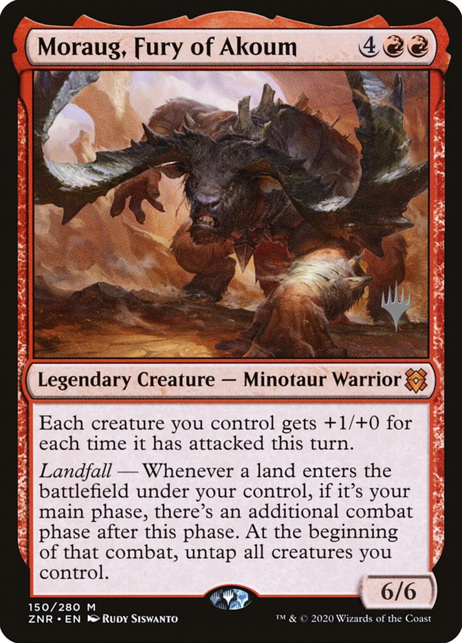 Moraug, Fury of Akoum 150 (Promo Pack: Zendikar Rising)  | Good Games Adelaide SA