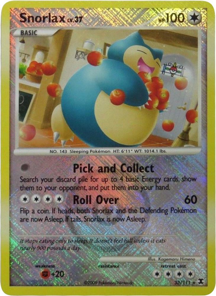 Snorlax 33 111 League Promo 033/111 (League & Championship Cards)  - Reverse Holofoil | Good Games Adelaide SA