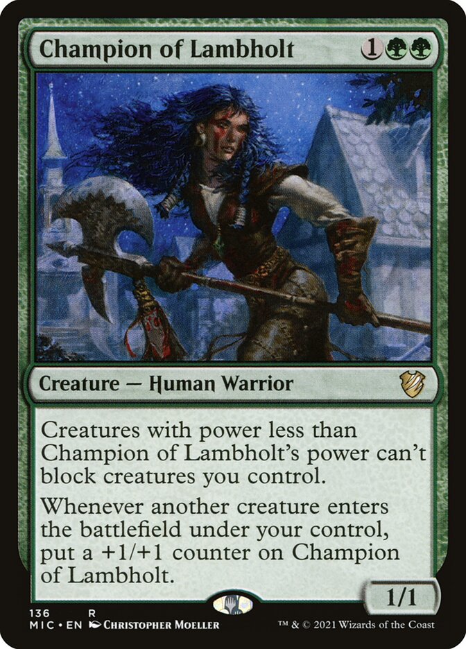 Champion of Lambholt 136 (Commander: Innistrad: Midnight Hunt)  | Good Games Adelaide SA