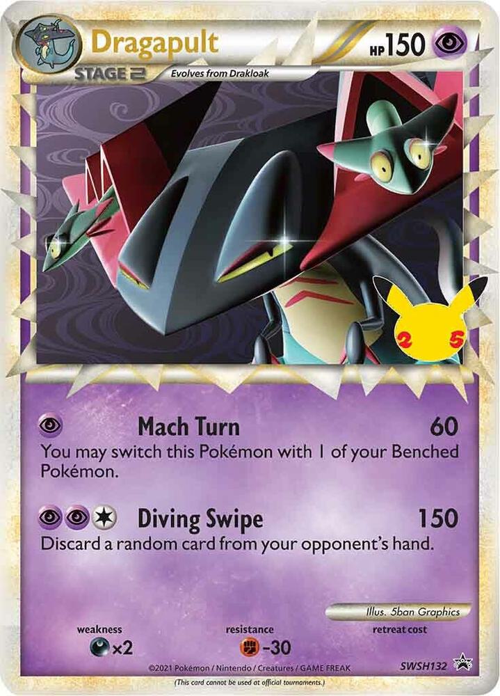 Dragapult Prime SWSH132 (SWSH: Sword & Shield Promo Cards)  - Holofoil | Good Games Adelaide SA