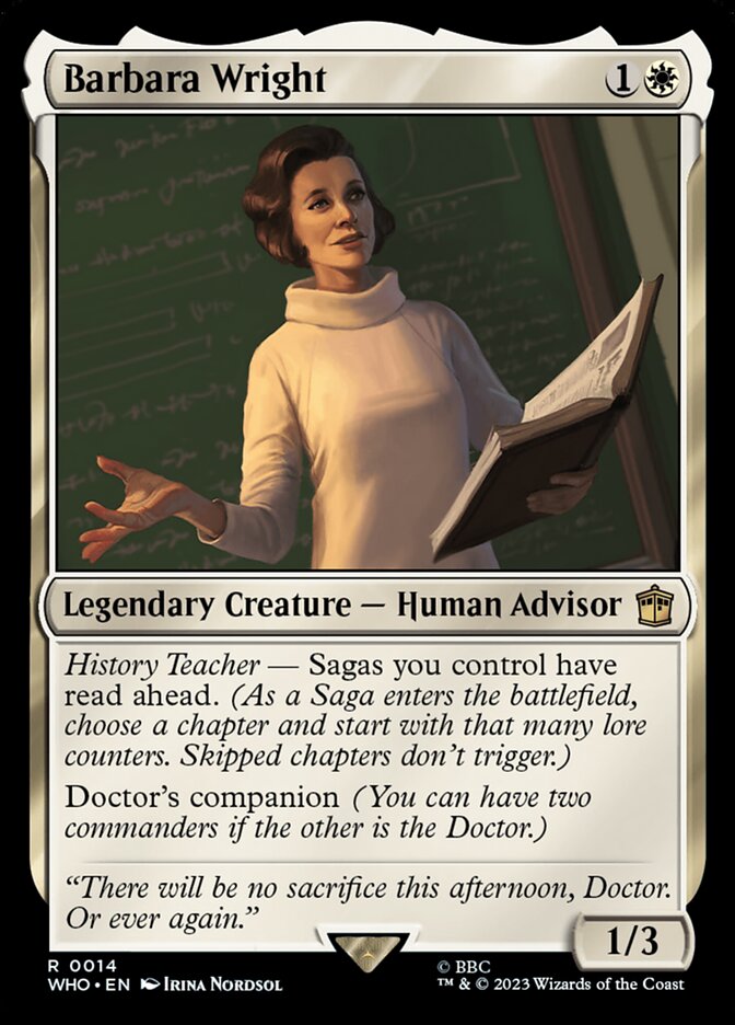 Barbara Wright 14 (Universes Beyond: Doctor Who)  - Foil | Good Games Adelaide SA