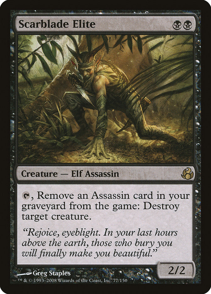 Scarblade Elite 77 (Morningtide)  - Foil | Good Games Adelaide SA