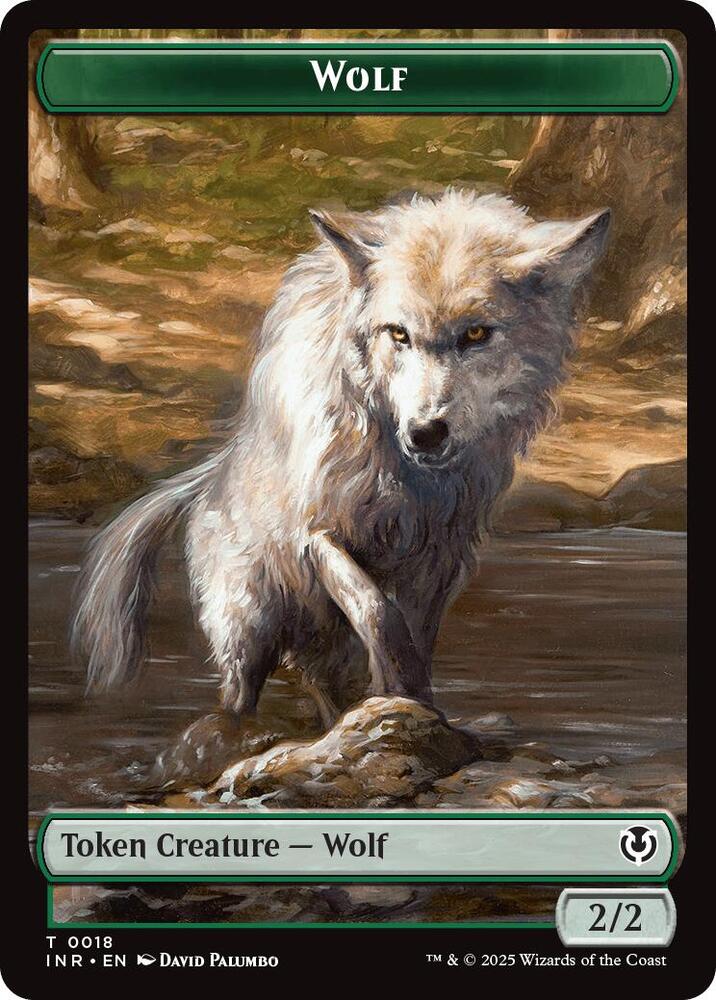 Wolf 0018 Emblem Arlinn Embraced by the Moon Double Sided Token 18 // 23 (Innistrad Remastered)  - Foil | Good Games Adelaide SA
