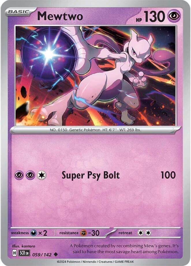 Mewtwo 059/142 (SV07: Stellar Crown)  | Good Games Adelaide SA