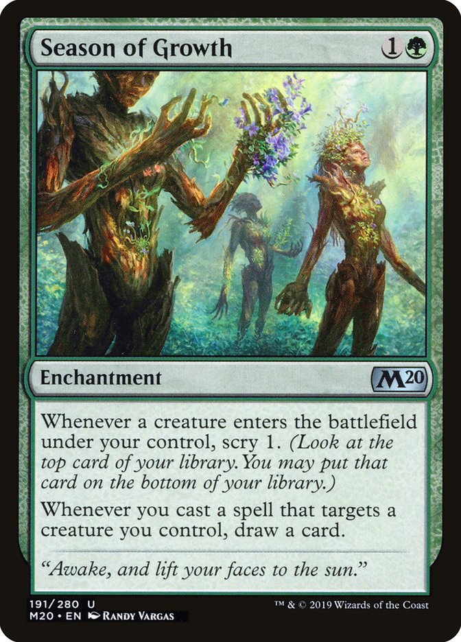 Season of Growth 191 (Core Set 2020)  - Foil | Good Games Adelaide SA