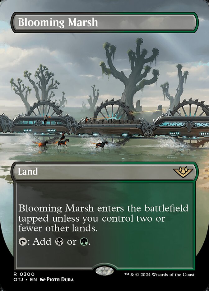 Blooming Marsh 300/286 (Outlaws of Thunder Junction)  - Borderless Foil | Good Games Adelaide SA