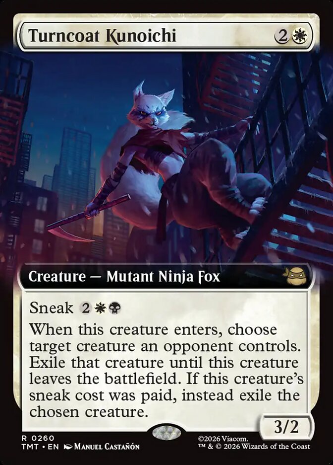 Turncoat Kunoichi 260/260 (Teenage Mutant Ninja Turtles)  - Extended Art Foil | Good Games Adelaide SA