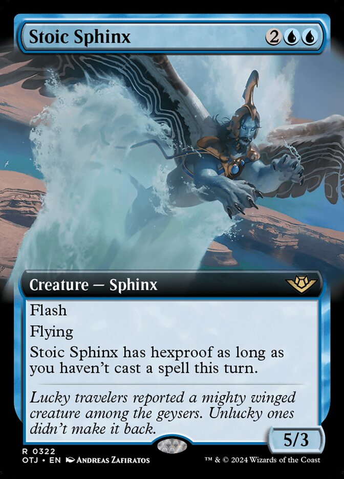 Stoic Sphinx 322 (Outlaws of Thunder Junction)  - Foil | Good Games Adelaide SA