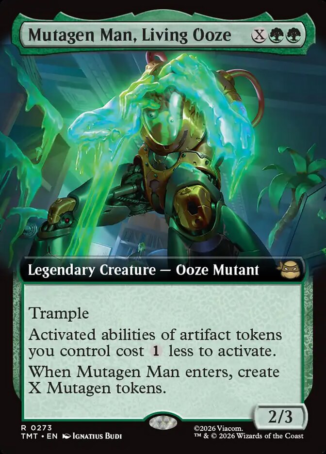 Mutagen Man Living Ooze Extended Art 273 (Teenage Mutant Ninja Turtles)  - Extended Art Foil | Good Games Adelaide SA