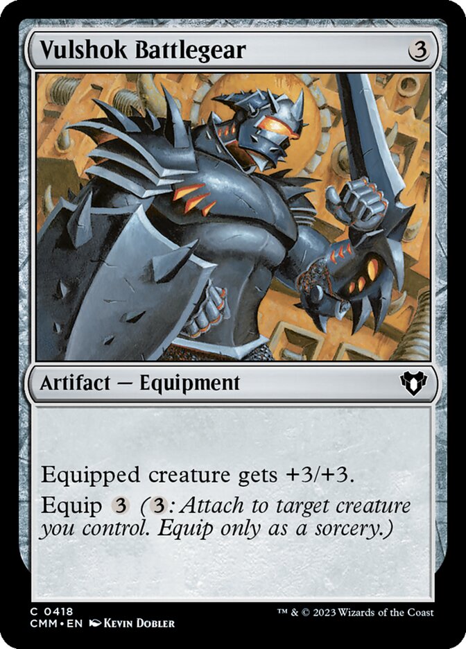 Vulshok Battlegear 418 (Commander Masters)  | Good Games Adelaide SA