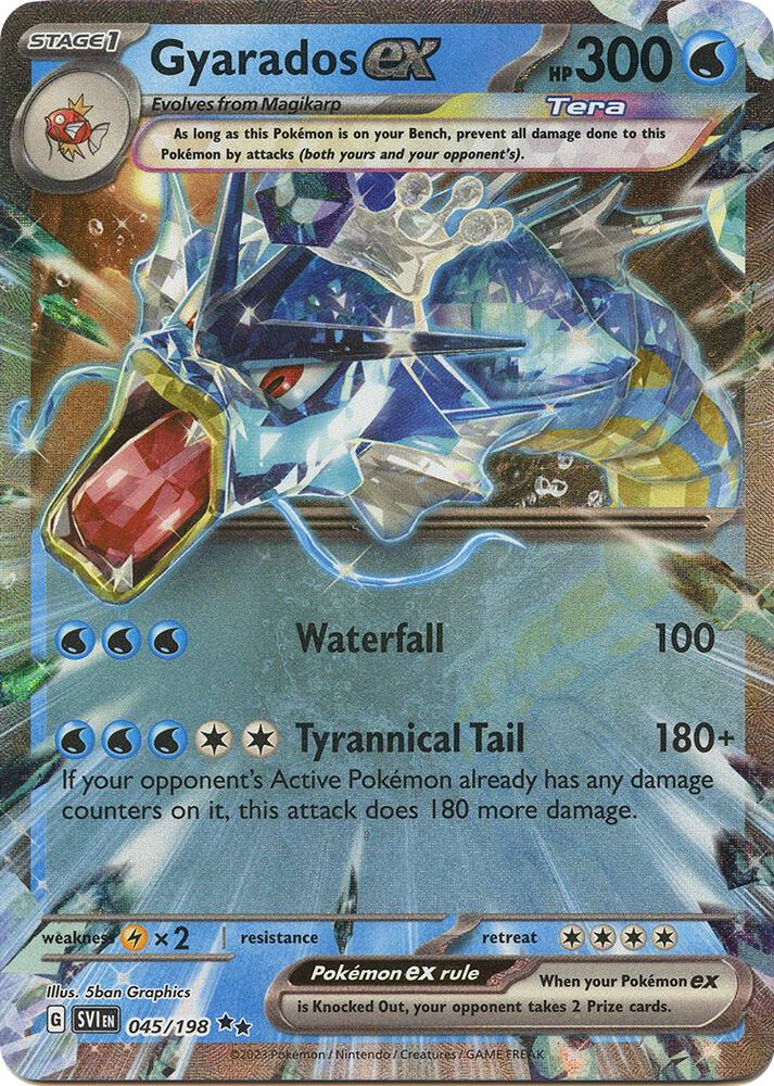 Gyarados ex 045/198 (SV01: Scarlet & Violet Base Set)  - Holofoil | Good Games Adelaide SA
