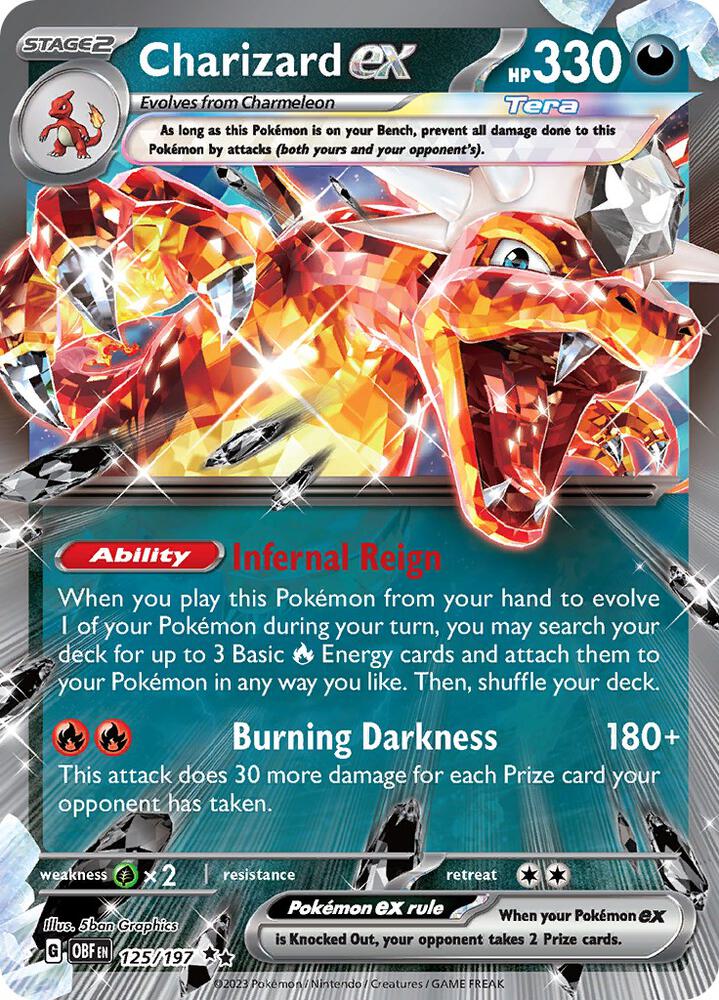 Charizard ex 125/197 (SV03: Obsidian Flames)  - Holofoil | Good Games Adelaide SA