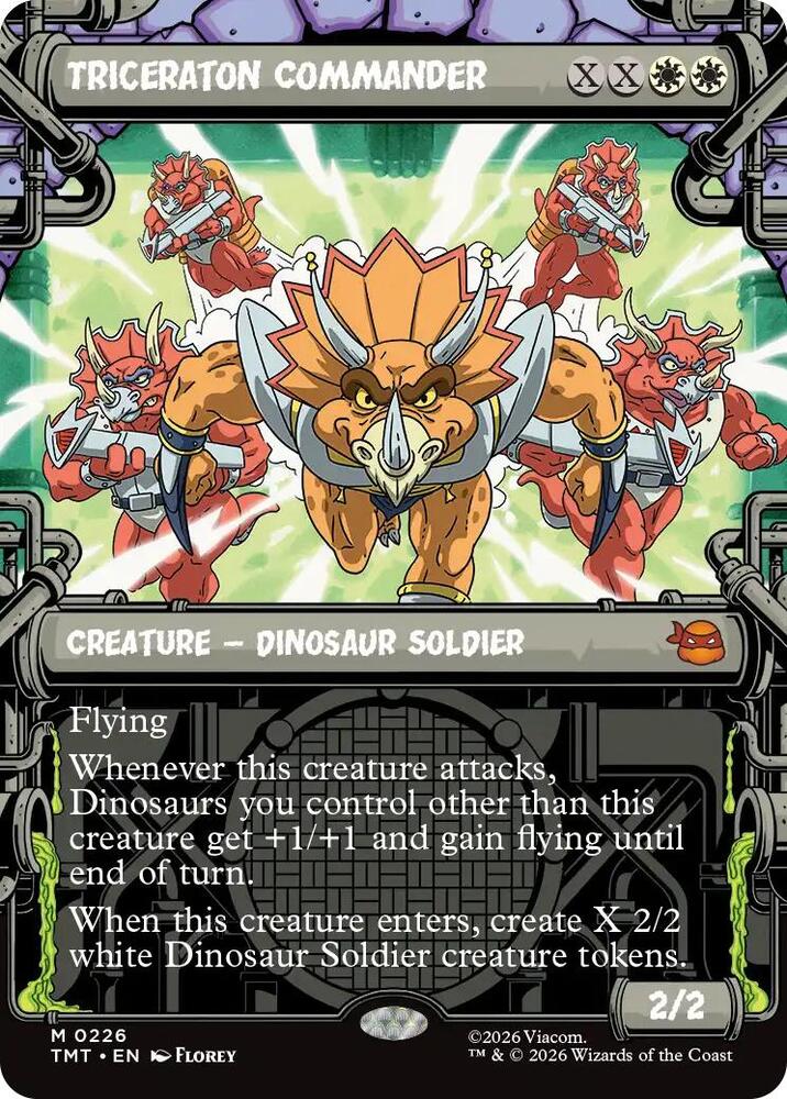 Triceraton Commander  226/260 (Teenage Mutant Ninja Turtles)  - Showcase Foil | Good Games Adelaide SA