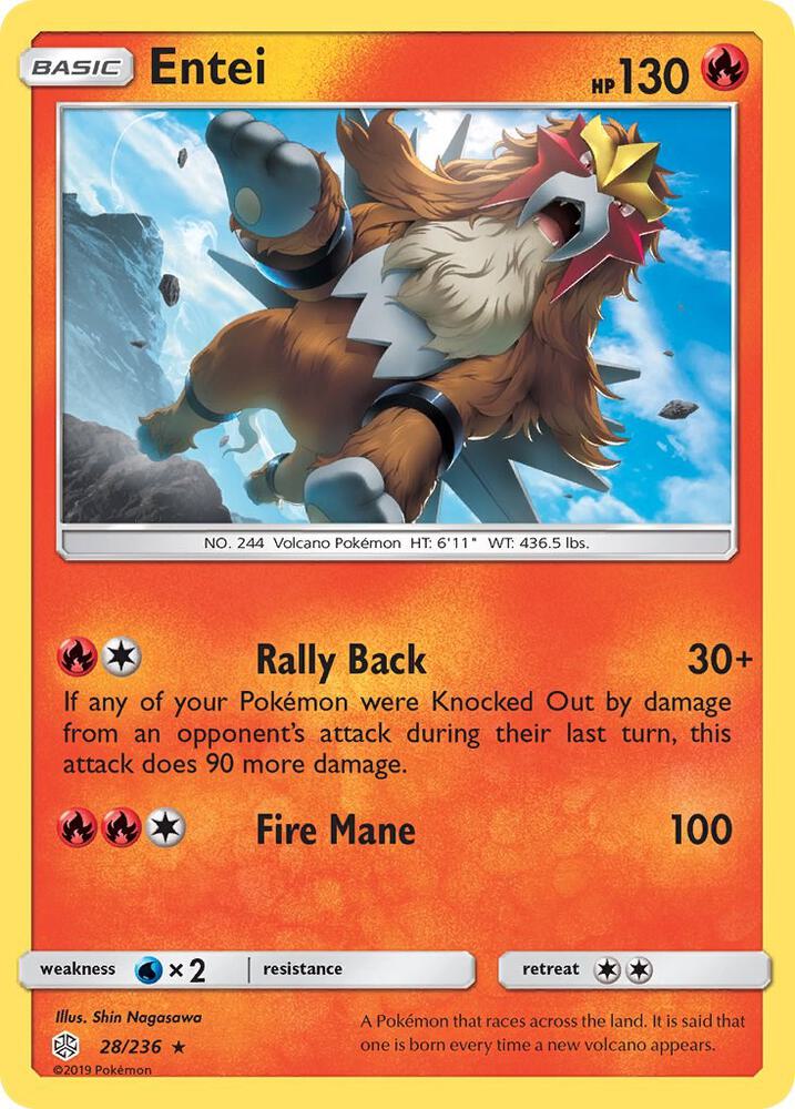 Entei 28/236 (SM - Cosmic Eclipse)  | Good Games Adelaide SA