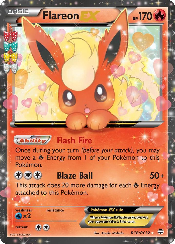 Flareon EX RC6/RC32 (Generations: Radiant Collection)  - Holofoil | Good Games Adelaide SA