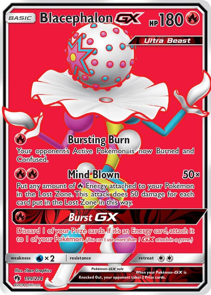 Blacephalon GX Full Art 199/214 (SM - Lost Thunder)  - Holofoil | Good Games Adelaide SA