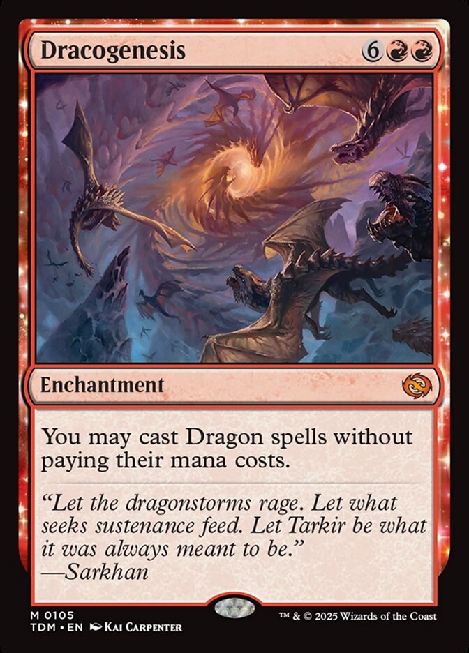 Dracogenesis 105 (Tarkir: Dragonstorm)  - Foil | Good Games Adelaide SA