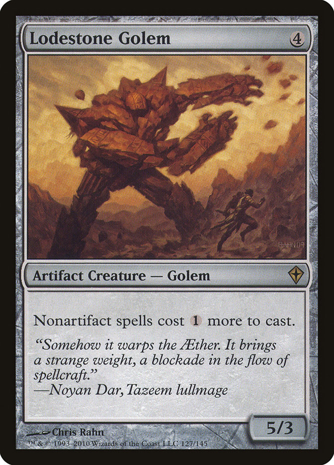 Lodestone Golem 127 (Worldwake)  - Foil | Good Games Adelaide SA