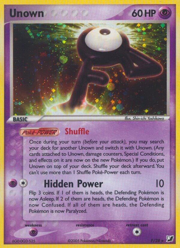 Unown F F/28 (Unseen Forces)  - Holofoil | Good Games Adelaide SA
