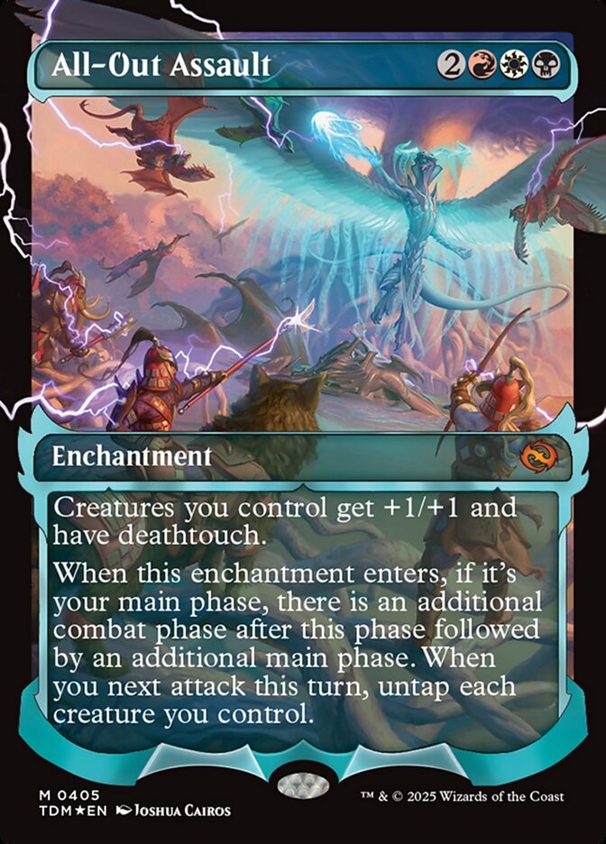 All-Out Assault 405 (Tarkir: Dragonstorm)  - Foil | Good Games Adelaide SA