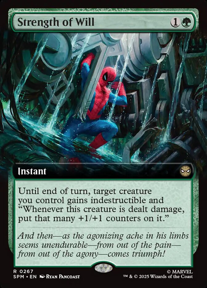 Strength of Will Extended Art 267/198 (Marvel's Spider-Man)  - Extended Art Foil | Good Games Adelaide SA